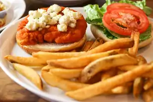 Order Buffalo Chicken Sandwich (No Meal) food online from Charlie Foxe's Pizza store, St. Charles on bringmethat.com